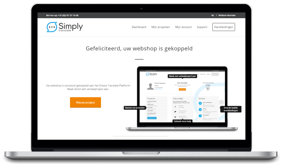mijnwebwinkel koppelen